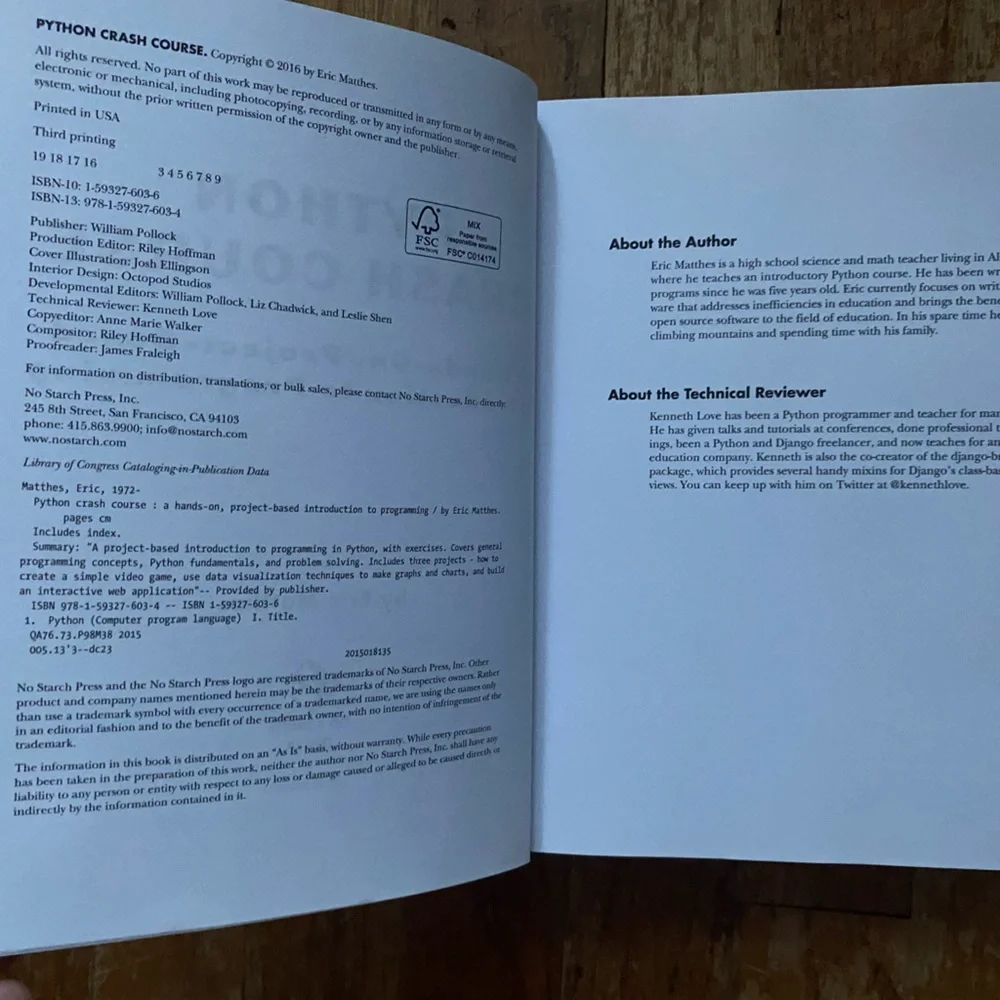 Python Crash Course Book - Picture 2 of 3